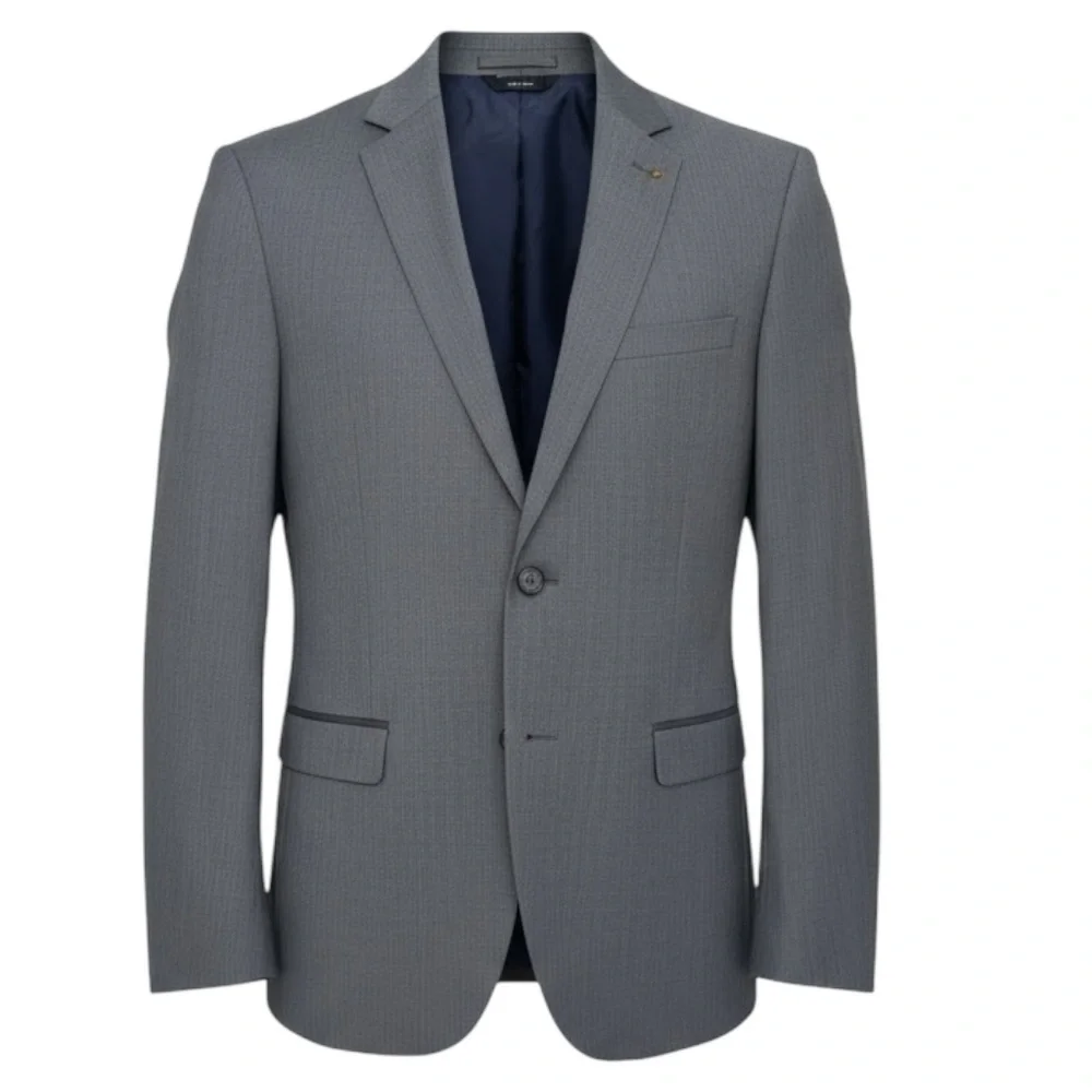 🕶️ Zara Black‎ Tag Men’s Fitted Gray Blazer – Size 40 | Sharp AF